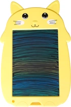 Дитячий графічний кольоровий планшет дошка для малювання котик Baby Shark LCD 9 дюймів жовтий (BS-CatYl)