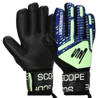 Перчатки вратарские GK-4321 SOCCERMAX (PVC, PL, р-р 9, цвет салатовый-синий)