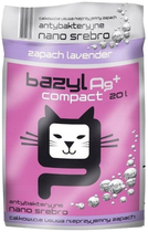 Бентонітовий наповнювач для котячого туалету Bazyl Super Premium Ag+ Compact Lavender 20 л (5902020577843)