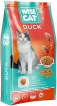 Повноцінний сухий корм для дорослих кішок Wise Cat Duck