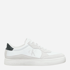 Sneakersy męskie zamszowe Calvin Klein YM0YM01100-01U 44 Białe (8720639477609)