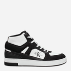 Sneakersy męskie skórzane Calvin Klein YM0YM01109-0GM 41 Czarny/Biały (8720639484683)