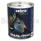 Емаль-ґрунт алкідна ZEBRA PROF 090Р 0,8 кг чорна