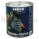 Емаль-ґрунт алкідна ZEBRA PROF 038Р 0,8 кг темно-зелена
