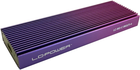 Kieszeń zewnętrzna LC-Power LC-M2-C-MULTI-4 M.2 SSD USB 3.2 Gen. 2x1 Type-C Purple-Violet