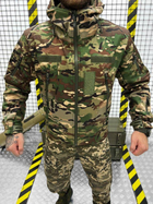 Тактична куртка Soft Shell з безліччю кишень та флісовою підкладкою Multicam M