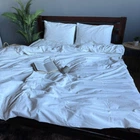 Постельное белье Washed Cotton Евро 200 x 215 Вареный хлопок Молочное 70 х 70
