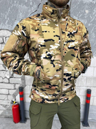 Тактична куртка Soft Shell із флісовою підкладкою Multicam XXL