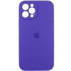Защитный чехол-накладка Silicone Full Case AA Camera Protect для Apple iPhone 12 Pro Dark Purple (FullAAi12P-22)