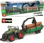 Traktor BBurago Fendt 1050 Vario z transporterem drewna (4893993015146)