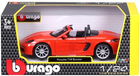 Metalowy model samochodu Bburago Porsche 718 Boxster 1:24 Pomarańczowy (4893993210879)