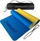 Коврик для йоги и фитнеса EasyFit EF-1924E-BEY TPE+TC ECO-Friendly двухслойный каремат в чехле 183 х 61 х 0.6 см Синий с желтым (56003421)
