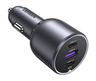 Автозарядка UGREEN EC705 130W 3xUSB (2xUSB-C+USB-A) черная