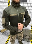 Тактическая кофта флисовая с креплением для шевронов Delta Tactical Fleece Olive L