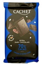 Шоколад Cachet DARK Чорний гіркий 70% 300 г (52304)