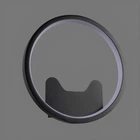 Настенный LED светильник 7W Sirius M101 F-B с акриловым рассеивателем 3000K круглый черного цвета