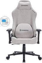 Геймерське ігрове крісло GamePro FGC750LG Size L Fabric Light Grey