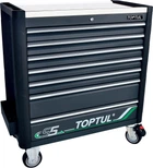 Візок з інструментом Toptul Bumper Series 7 секцій 413 одиниць Сірий (GE-41330)