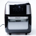 Аерофритюрниця Sokany SK-ZG-8029 12 л 1800 В чорна мультипіч із сенсорним керуванням та LED-дисплеєм аерогриль
