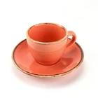 Чашка с блюдцем Porland Seasons Orange 212109 O (80мл)