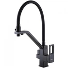 Смеситель кухонный под фильтр Globus Lux LAZER GLLR-0900-10-01 черный со шлангом