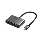 USB-хаб UGREEN Type-C to HDMI + VGA + USB 3.0 Adapter with PD Space Grey (UGR-50505)