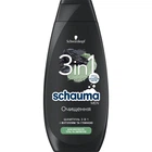Шампунь Schauma Men 3 в 1 Очистка с углем и глиной 400 мл (9000101284690)