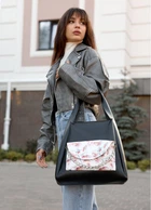 Женская сумка Sambag HOBO BLISS Черная 34 х 31 х 12 см (53453713)