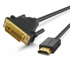 Кабель UGREEN HD106 HDMI to DVI Cable 1m Black (UGR-30116)