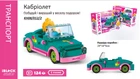 Конструктор Kids hits IBLOCK JUNIOR арт. KH08/012/02 Девочки, Кабриолет, 124 дет, компл. фигур, инстр.,