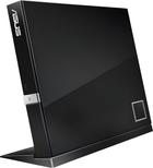 Napęd optyczny Asus External Blu-ray Drive USB 2.0 SBW-06D2X-U Black (90-DT20305-UA199KZ)