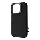 Чохол Kajsa Snake Pattern with Magnetic Ring iPhone 16 Pro Max Black