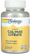 Кальцій Магній цитрат Solaray Calcium & Magnesium Citrate 90 vcaps