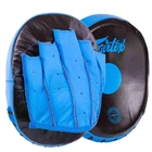 Лапа изогнутая для бокса и единоборств кожаная Fairtex 9483 2шт в комплекте Black-Blue
