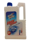 Концентрований гель для чистки каналізаційних труб Well Done Drain cleaner 1 л.