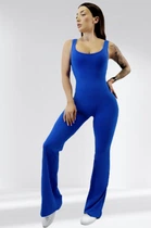 Спортивный комбинезон женский клёш LILAFIT голубой S (LFJ000032)