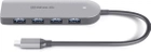 USB-хаб Real-El CQ-415 USB 3.0 Space Grey (EL123110001) - зображення 2