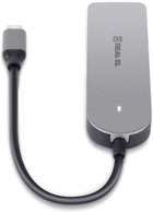 USB-хаб Real-El CQ-415 USB 3.0 Space Grey (EL123110001) - зображення 8