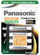 Bateria Panasonic Evolta AA Ni-MH 2450 mAh 4 szt (HHR-3XXE/4BC)