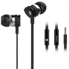 Вакуумні навушники Celebrat D1 провідні з мікрофоном Mini-Jack 3.5 mm Black (7_01328)