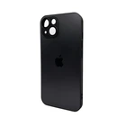Защитный чехол-накладка AG Glass Matt Frame Color Logo для Apple iPhone 15 Graphite Black (AGMattFrameiP15Black)
