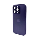 Защитный чехол-накладка AG Glass Matt Frame Color Logo для Apple iPhone 15 Pro Deep Purple (AGMattFrameiP15PPurple)