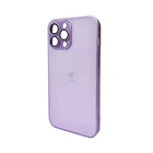 Защитный чехол-накладка AG Glass Matt Frame Color Logo для Apple iPhone 13 Pro Max Light Purple (AGMattFrameiP13PMLPurple)