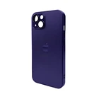 Защитный чехол-накладка AG Glass Matt Frame Color Logo для Apple iPhone 12 Deep Purple (AGMattFrameiP12Purple)