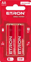 Батарейки ETRON АА LR6 Alkaline лужні 2 шт. (4821327002050)