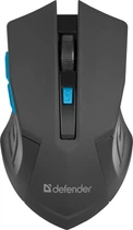 Мышь Defender Accura MM-275 Wireless Black/Blue (52275)
