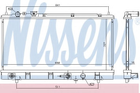 Радиатор MZ 323(98-)1.6 и 16V(+)[OE FS8M-15-200B] Nissens (69463)