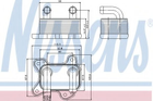 Масл.рад.OPEL ASTRA G(98-)1.7 TD(+)[OE 650616] Nissens (90682)