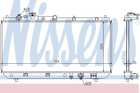 Радіатор MZ 323(98-)1.3 i 16V(+)[OE ZL01-15-200] Nissens (62403)