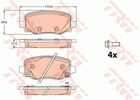 Тормозные колодки TRW (GDB2116)